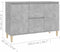 vidaXL - Dressoir - 101x35x70 - cm - bewerkt - hout - betongrijs