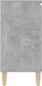 vidaXL - Dressoir - 101x35x70 - cm - bewerkt - hout - betongrijs