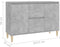 vidaXL - Dressoir - 101x35x70 - cm - bewerkt - hout - betongrijs