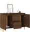 vidaXL - Dressoir - 101x35x70 - cm - bewerkt - hout - bruin - eikenkleur