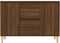 vidaXL - Dressoir - 101x35x70 - cm - bewerkt - hout - bruin - eikenkleur
