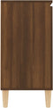 vidaXL - Dressoir - 101x35x70 - cm - bewerkt - hout - bruin - eikenkleur