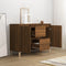 vidaXL - Dressoir - 101x35x70 - cm - bewerkt - hout - bruin - eikenkleur