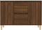 vidaXL - Dressoir - 101x35x70 - cm - bewerkt - hout - bruin - eikenkleur