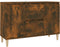 vidaXL - Dressoir - 101x35x70 - cm - bewerkt - hout - gerookt - eikenkleurig