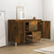 vidaXL - Dressoir - 101x35x70 - cm - bewerkt - hout - gerookt - eikenkleurig