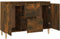 vidaXL - Dressoir - 101x35x70 - cm - bewerkt - hout - gerookt - eikenkleurig