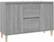 vidaXL - Dressoir - 101x35x70 - cm - bewerkt - hout - grijs - sonoma - eikenkleurig