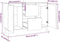 vidaXL - Dressoir - 101x35x70 - cm - bewerkt - hout - grijs - sonoma - eikenkleurig