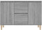 vidaXL - Dressoir - 101x35x70 - cm - bewerkt - hout - grijs - sonoma - eikenkleurig