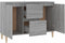 vidaXL - Dressoir - 101x35x70 - cm - bewerkt - hout - grijs - sonoma - eikenkleurig
