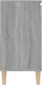 vidaXL - Dressoir - 101x35x70 - cm - bewerkt - hout - grijs - sonoma - eikenkleurig