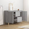 vidaXL - Dressoir - 101x35x70 - cm - bewerkt - hout - grijs - sonoma - eikenkleurig