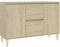 vidaXL - Dressoir - 101x35x70 - cm - bewerkt - hout - sonoma - eikenkleurig