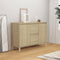 vidaXL - Dressoir - 101x35x70 - cm - bewerkt - hout - sonoma - eikenkleurig