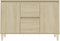 vidaXL - Dressoir - 101x35x70 - cm - bewerkt - hout - sonoma - eikenkleurig