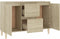 vidaXL - Dressoir - 101x35x70 - cm - bewerkt - hout - sonoma - eikenkleurig