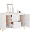vidaXL - Dressoir - 101x35x70 - cm - bewerkt - hout - wit