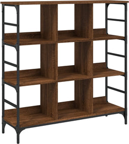 vidaXL - Dressoir - 102x32x103,5 - cm - bewerkt - hout - bruin - eikenkleur