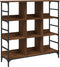 vidaXL - Dressoir - 102x32x103,5 - cm - bewerkt - hout - bruin - eikenkleur