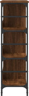 vidaXL - Dressoir - 102x32x103,5 - cm - bewerkt - hout - bruin - eikenkleur