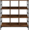 vidaXL - Dressoir - 102x32x103,5 - cm - bewerkt - hout - bruin - eikenkleur