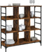 vidaXL - Dressoir - 102x32x103,5 - cm - bewerkt - hout - gerookt - eikenkleurig