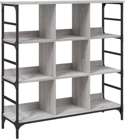 vidaXL - Dressoir - 102x32x103,5 - cm - bewerkt - hout - grijs - sonoma - eikenkleurig