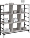 vidaXL - Dressoir - 102x32x103,5 - cm - bewerkt - hout - grijs - sonoma - eikenkleurig