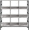 vidaXL - Dressoir - 102x32x103,5 - cm - bewerkt - hout - grijs - sonoma - eikenkleurig