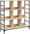 vidaXL - Dressoir - 102x32x103,5 - cm - bewerkt - hout - sonoma - eikenkleurig