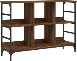 vidaXL - Dressoir - 102x32x73,5 - cm - bewerkt - hout - bruin - eikenkleur