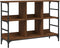 vidaXL - Dressoir - 102x32x73,5 - cm - bewerkt - hout - bruin - eikenkleur