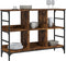 vidaXL - Dressoir - 102x32x73,5 - cm - bewerkt - hout - gerookt - eikenkleurig