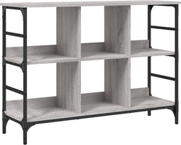 vidaXL - Dressoir - 102x32x73,5 - cm - bewerkt - hout - grijs - sonoma - eikenkleurig