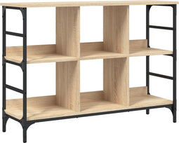 vidaXL - Dressoir - 102x32x73,5 - cm - bewerkt - hout - sonoma - eikenkleurig