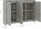 vidaXL - Dressoir - 102x33x75 - cm - bewerkt - hout - betongrijs