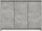vidaXL - Dressoir - 102x33x75 - cm - bewerkt - hout - betongrijs