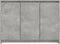 vidaXL - Dressoir - 102x33x75 - cm - bewerkt - hout - betongrijs