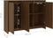 vidaXL - Dressoir - 102x33x75 - cm - bewerkt - hout - bruin - eikenkleur