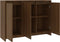 vidaXL - Dressoir - 102x33x75 - cm - bewerkt - hout - bruin - eikenkleur