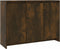 vidaXL - Dressoir - 102x33x75 - cm - bewerkt - hout - gerookt - eikenkleurig