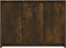 vidaXL - Dressoir - 102x33x75 - cm - bewerkt - hout - gerookt - eikenkleurig