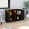 vidaXL - Dressoir - 102x33x75 - cm - bewerkt - hout - gerookt - eikenkleurig