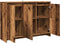 vidaXL - Dressoir - 102x33x75 - cm - bewerkt - hout - oud - houtkleurig