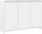 vidaXL - Dressoir - 102x33x75 - cm - bewerkt - hout - wit