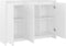 vidaXL - Dressoir - 102x33x75 - cm - bewerkt - hout - wit