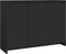 vidaXL - Dressoir - 102x33x75 - cm - bewerkt - hout - zwart