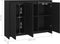 vidaXL - Dressoir - 102x33x75 - cm - bewerkt - hout - zwart