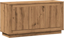 vidaXL - Dressoir - 102x35x55 - cm - bewerkt - hout - artisanaal - eikenkleurig